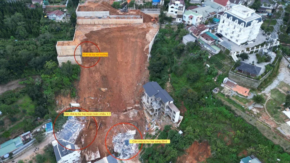 Truy tố 4 cán bộ liên quan đến vụ sạt lở làm 2 người chết ở TP. Đà Lạt