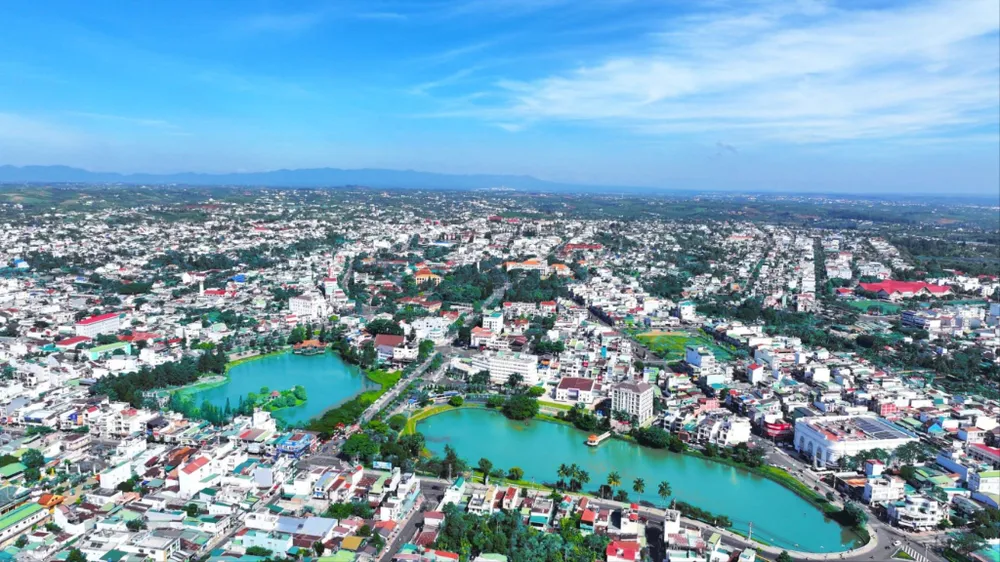 TP Bảo Lộc và vùng phụ cận được phân thành 9 vùng phát triển