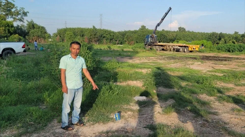Dương thuê xe cẩu trộm 2 tấn sắt của người dân. Ảnh: VT. Thuê xe cẩu đi trộm cắp tài sản để trả nợ