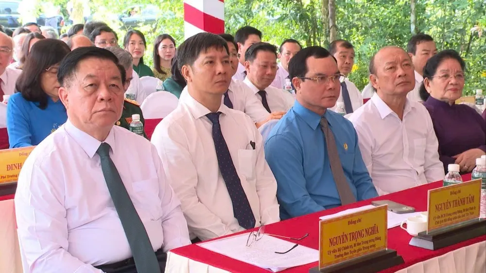 Trưởng Ban Tuyên giáo Trung ương Nguyễn Trọng Nghĩa tại buổi lễ. Ảnh: VT nguyen-trong-nghia-3.jpg