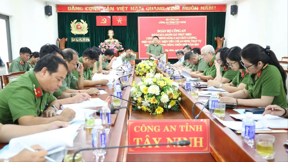 Công an tỉnh Tây Ninh góp phần xây dựng nông thôn mới