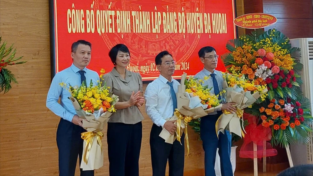 Ông Nguyễn Quý Mỵ làm Bí thư Huyện uỷ Đạ Huoai mới