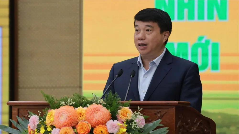 Ông Y Thanh Hà Niê Kđăm, Bí thư Tỉnh ủy Lâm Đồng phát biểu tại hội thảo. Ảnh: VT TINH-LAM-DONG-H4.jpg