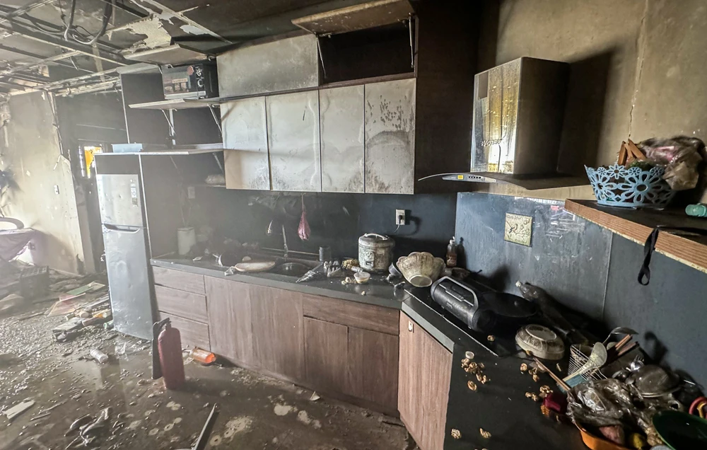 cháy chung cư Mường Thanh Viễn Triều