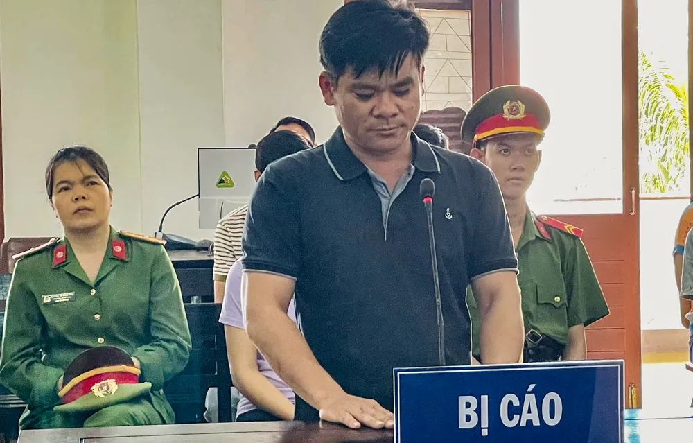 Tô Minh Trường tại phiên tòa phúc thẩm. Ảnh: THẾ MINH Tô Minh Trường.jpg