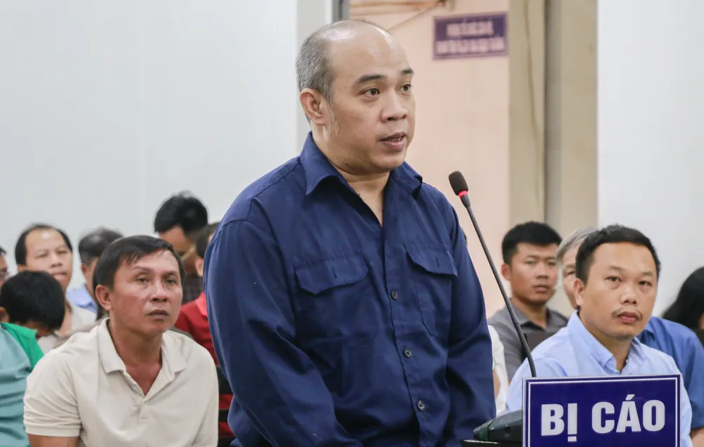 Bị cáo Nguyễn Hữu Trường tại tòa. Ảnh: XUÂN HOÁT Nguyễn Hữu Trường.jpg