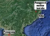Xảy ra động đất gần bãi thử hạt nhân Punggyeri của Triều Tiên
