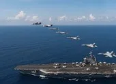 Mỹ đưa hai tàu sân bay, nhiều tàu chiến vào Biển Đông tập trận