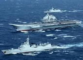 Pháp và các nước Bộ tứ cùng tập trận ở Vịnh Bengal ảnh 2 Biên đội tàu sân bay Bắc Kinh đi qua Eo biển Miyako của Nhật