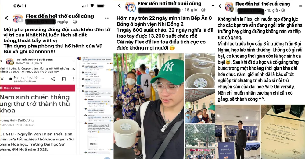 Câu chuyện đạt được thành công được chia sẻ rộng rãi trên các nền tảng mạng xã hội, có tác dụng động viên, khích lệ những ai còn tự ti về bản thân. Ảnh: CHỤP MÀN HÌNH.