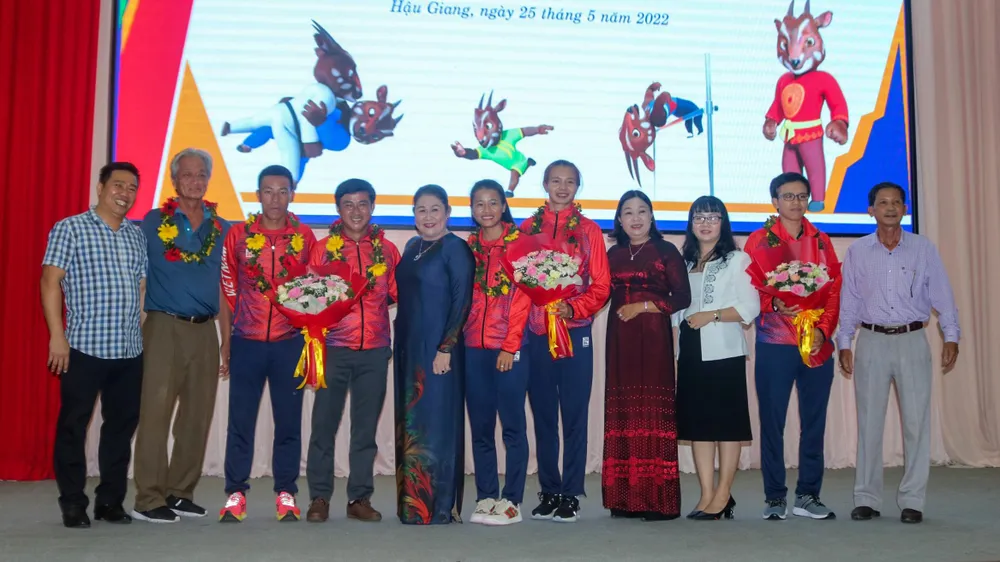 Tại SEA Games 31, Hậu Giang có bảy VĐV tham dự ở bốn môn thi đấu và đạt được ba HCV và một HCB. Ảnh: ÁI PHƯƠNG Tại SEA Games 31, Hậu Giang có bảy VĐV tham dự ở bốn môn thi đấu và đạt được ba HCV và một HCB. Ảnh: ÁI PHƯƠNG