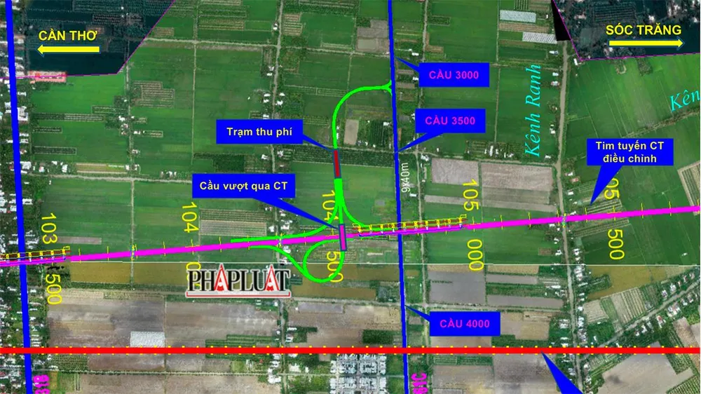 Một trong các phương án thi công nút giao với đường cao tốc, đoạn thuộc dự án thành phần 3 trên địa bàn tỉnh Hậu Giang. Một trong các phương án thi công nút giao với đường cao tốc, đoạn thuộc dự án thành phần 3 trên địa bàn tỉnh Hậu Giang.
