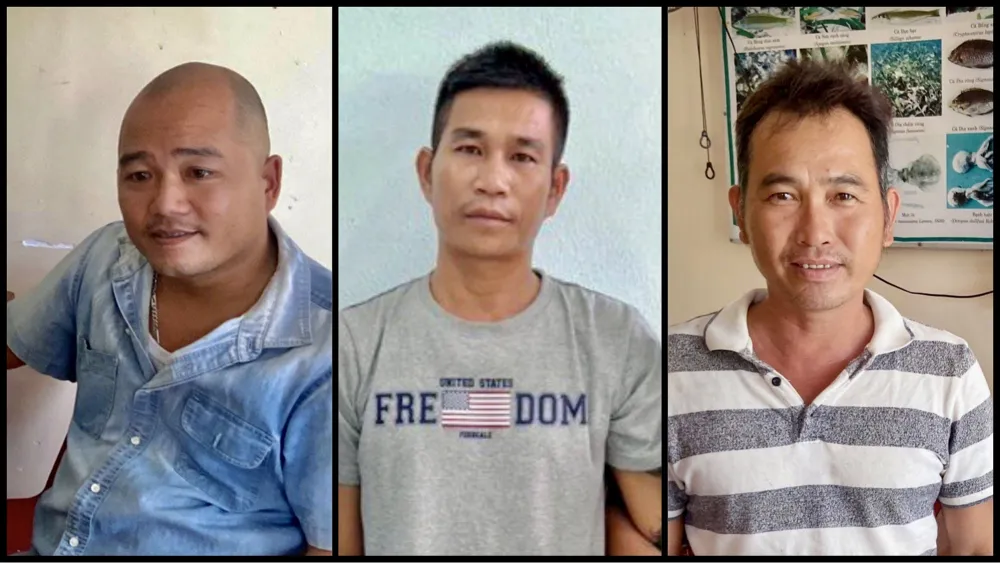 Các đối tượng trong nhóm của Sự bị bắt. Ảnh: CACC Các đối tượng trong nhóm của Sự bị bắt. Ảnh: CACC