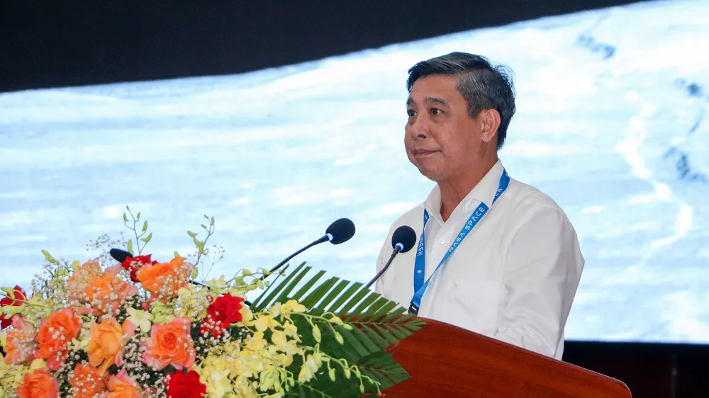 Ông Đồng Văn Thanh, Chủ tịch UBND tỉnh Hậu Giang phát biểu tại Lễ khai mạc. Ảnh: CHÂU ANH Ông Đồng Văn Thanh, Chủ tịch UBND tỉnh Hậu Giang phát biểu tại Lễ khai mạc. Ảnh: CHÂU ANH