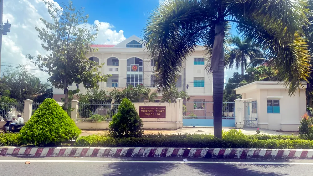 Chi cục THADS huyện Phụng Hiệp (tỉnh Hậu Giang), nơi bị cáo Hưng từng làm việc và thực hiện hành vi lừa đảo chiếm đoạt tài sản. Ảnh: CHÂU ANH