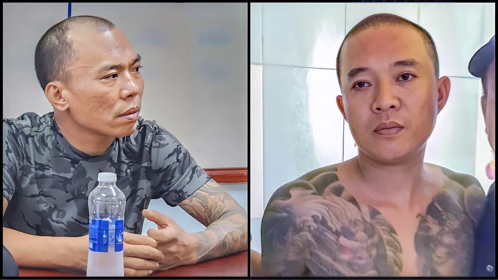 Hai đàn em thân tín của Vũ Công là Nguyễn Trọng Hải (tức Hải Vũng Tàu) và Nguyễn Trọng Vũ (tức Vũ Bò). Ảnh: CACC