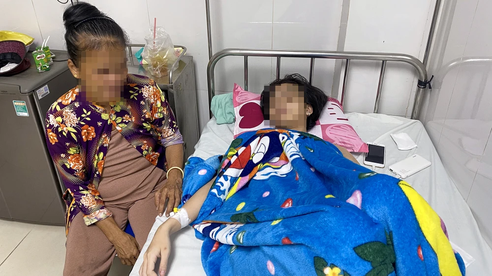 Sau nhiều ngày nhập viện điều trị, sức khỏe của nạn nhân L đã hồi phục: Ảnh: BK