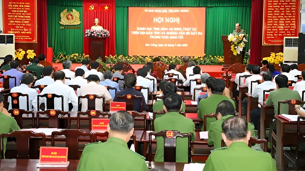 Từ đầu năm đến nay, tội phạm về trật tự xã hội trên địa bàn tỉnh Sóc Trăng xảy ra 238 vụ, giảm bốn vụ so với cùng kỳ năm 2022. Ảnh: CAST