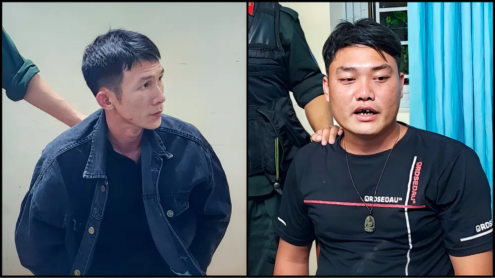 Nguyễn Quốc Tây và Phạm Văn Hường khai nhận ném pháo nổ vào người dân là để thỏa mãn thú vui về đêm của mình. Ảnh: CA Nguyễn Quốc Tây và Phạm Văn Hường khai nhận ném pháo nổ vào người dân là để thỏa mãn thú vui về đêm của mình. Ảnh: CA