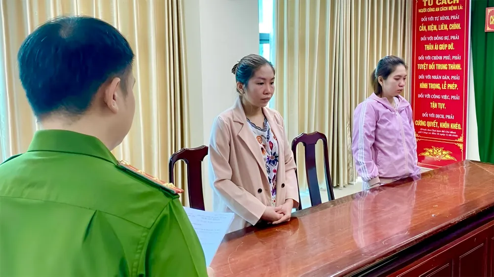 Tháng 2-2023, Cơ quan CSĐT Công an TP Cần Thơ đã khởi tố và cấm đi khỏi nơi cư trú đối với hai bị can Phạm Ngọc Thùy và Đỗ Thị Yến Phương. Ảnh: CACT Việt Á có chính sách chi phần trăm hoa hồng cho nhân viên và lãnh đạo BVĐK TP Cần Thơ