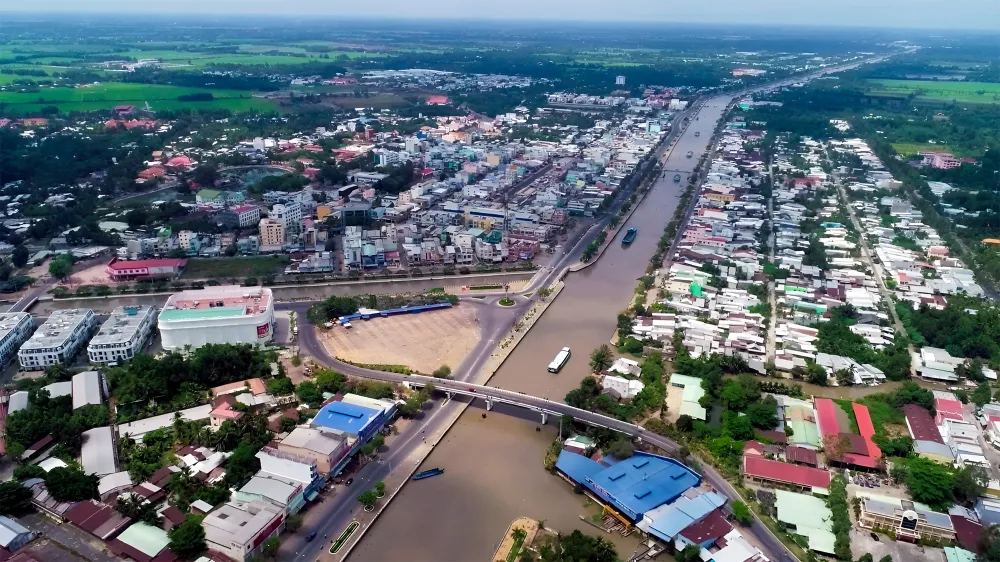 Nếu năm 2021, tốc độc tăng trưởng kinh tế của Hậu Giang chỉ cao hơn mức bình quân cả nước, thì trong chín tháng năm 2023 đã vươn lên dẫn đầu cả nước. Ảnh: CHÂU ANH hau-giang.jpg