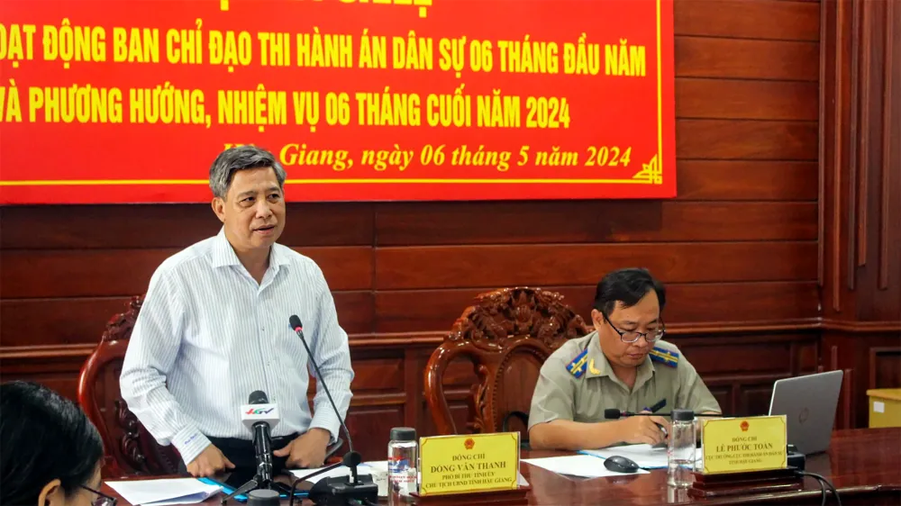 Thi hành án dân sự tỉnh Hậu Giang