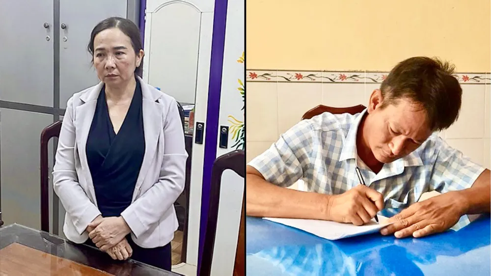Bị can Trần Thị Thùy và bị can Lâm Minh Khải bị Cơ quan CSĐT Công an tỉnh Sóc Trăng khởi tố, bắt tạm giam để điều tra tội lừa đảo chiếm đoạt tài sản. Ảnh: CAST Công an tỉnh Sóc Trăng tạm giam 2 bị can lừa đảo chiếm đoạt tài sản
