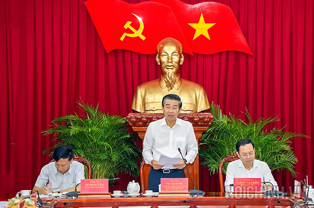 Ông Võ Văn Dũng, Phó Trưởng Ban Thường trực Ban Nội chính Trung ương phát biểu tại Hội nghị. Ảnh: Ban Nội chính Trung ương Ban Nội chính Trung ương kiểm tra việc phát hiện, xử lý tham nhũng tại TP Cần Thơ