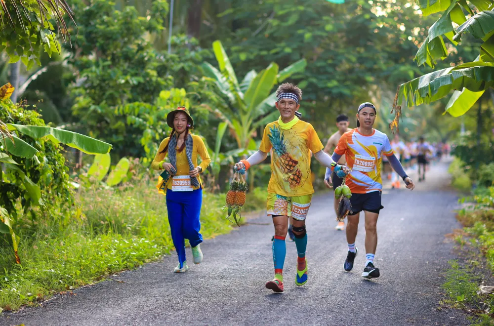 Cự ly 21km và 42km có rất nhiều đoạn đường ảnh hưởng lớn đến thành tích thi đấu. Ảnh: BTC giai-marthon-tinh-hau-giang-2.jpg