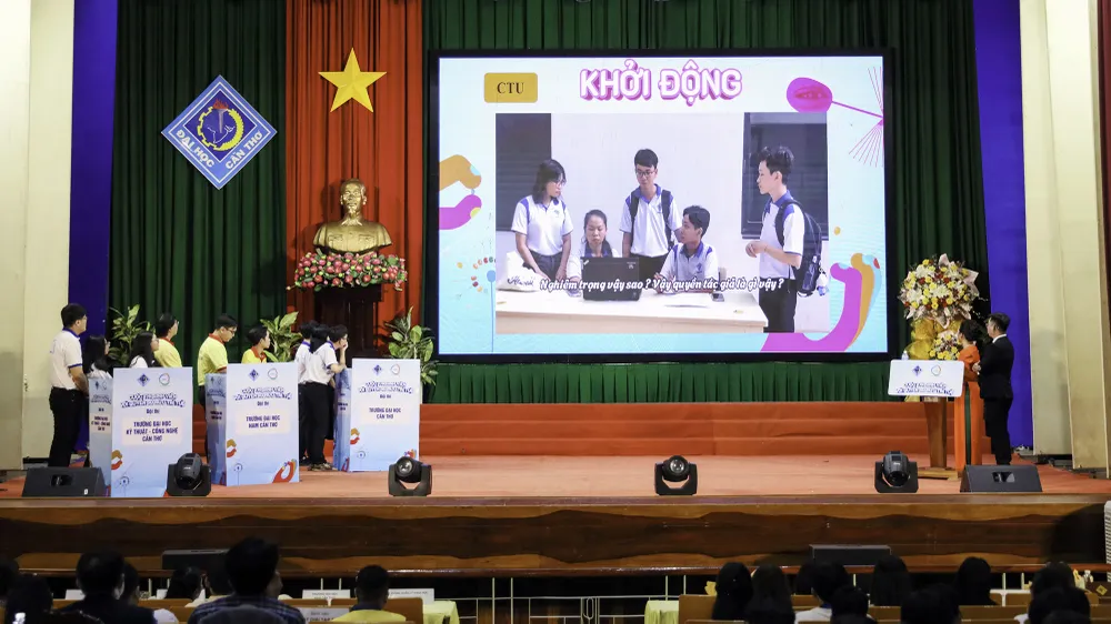 Cuộc thi “Sinh viên với quyền sở hữu trí tuệ” nhằm mục đích tuyên truyền, phổ biến kiến thức pháp luật về quyền sở hữu trí tuệ đến các bạn sinh viên các trường đại học, cao đẳng trên địa bàn TP Cần Thơ. Ảnh: BÁ KHÁNH 19 sinh viên đạt giải tại cuộc thi 'Sinh viên với quyền sở hữu trí tuệ'