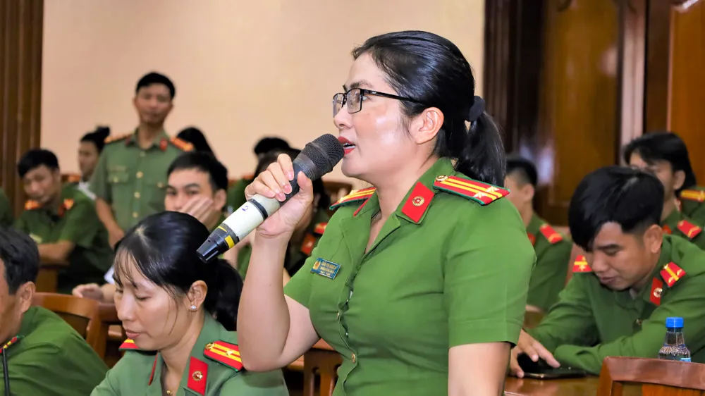 Công an tỉnh Hậu Giang yêu cầu Công an xã phát huy tinh thần '7 dám'