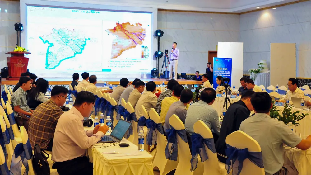 Diễn đàn 'Nâng cao năng lực cộng đồng trong phòng chống thiên tai vùng ĐBSCL'