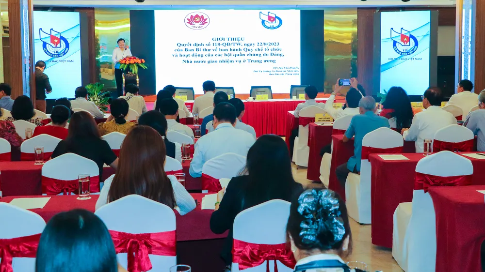 Hội Nhà báo Việt Nam phổ biến chủ trương của Đảng, chính sách pháp luật của Nhà nước về Hội