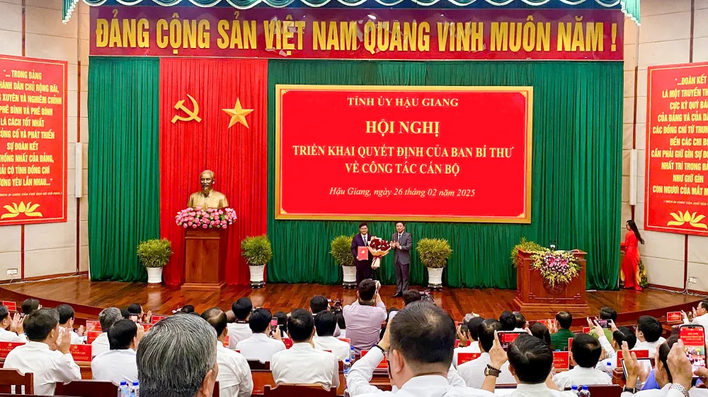 Tỉnh ủy Hậu Giang có tân Phó Bí thư Thường trực là Tiến sĩ Nông nghiệp