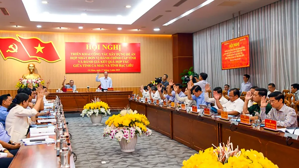 Hợp nhất đơn vị hành chính tỉnh Cà mau và Bạc Liêu