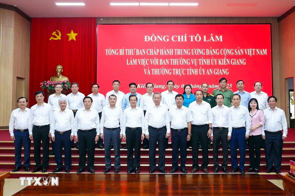 Tổng Bí thư Tô Lâm làm việc với tỉnh An Giang và tỉnh Kiên Giang