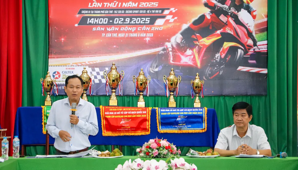 Họp báo giải đua xe mô tô TP Cần Thơ