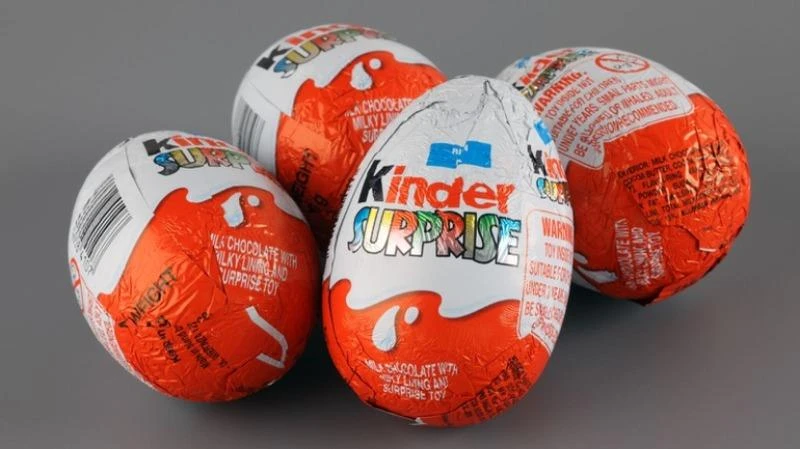 Trứng chocolate Kinder Surprise. Ảnh: Sky News