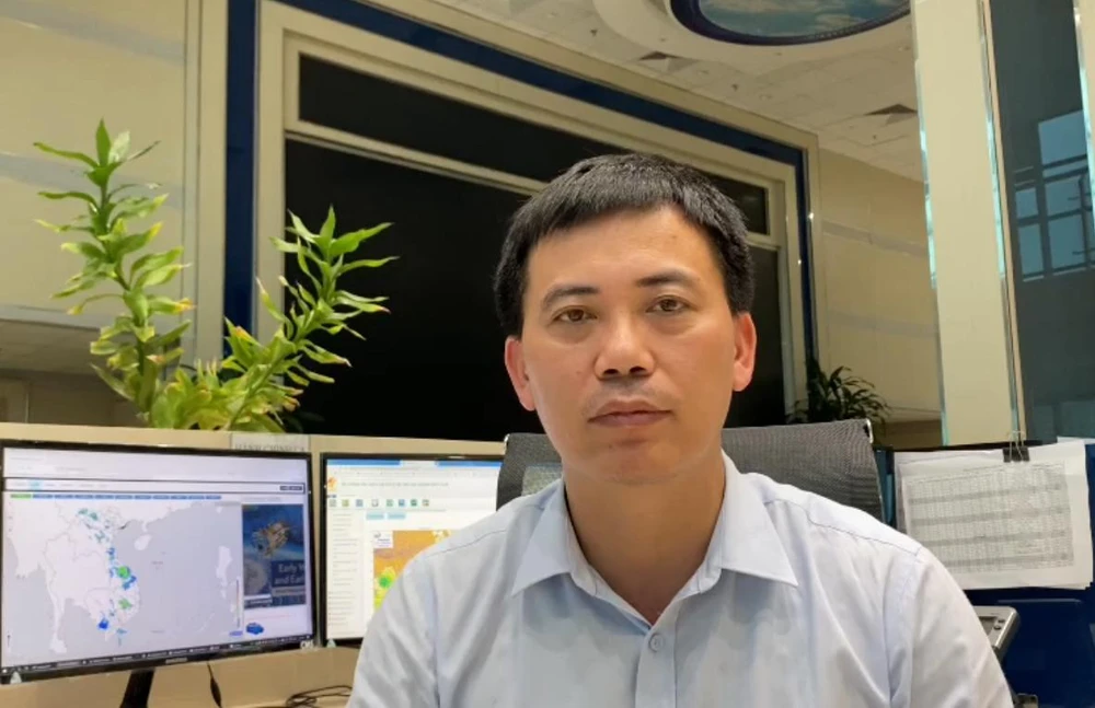 Ông Nguyễn Văn Hưởng, Trưởng phòng Dự báo Khí hậu, Trung tâm Dự báo Khí tượng thủy văn quốc gia. Ảnh: AH