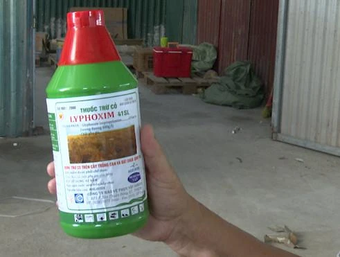 Sản phẩm giả mạo nhãn hiệu của Công ty CP Bảo vệ thực vật Sài Gòn. Ảnh: DMS