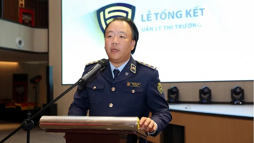 Ông Trần Hữu Linh, Tổng cục trưởng Tổng cục QLTT phát biểu tại hội nghị. Ảnh: QLTT Ông Trần Hữu Linh, Tổng cục trưởng Tổng cục QLTT phát biểu tại hội nghị. Ảnh: QLTT