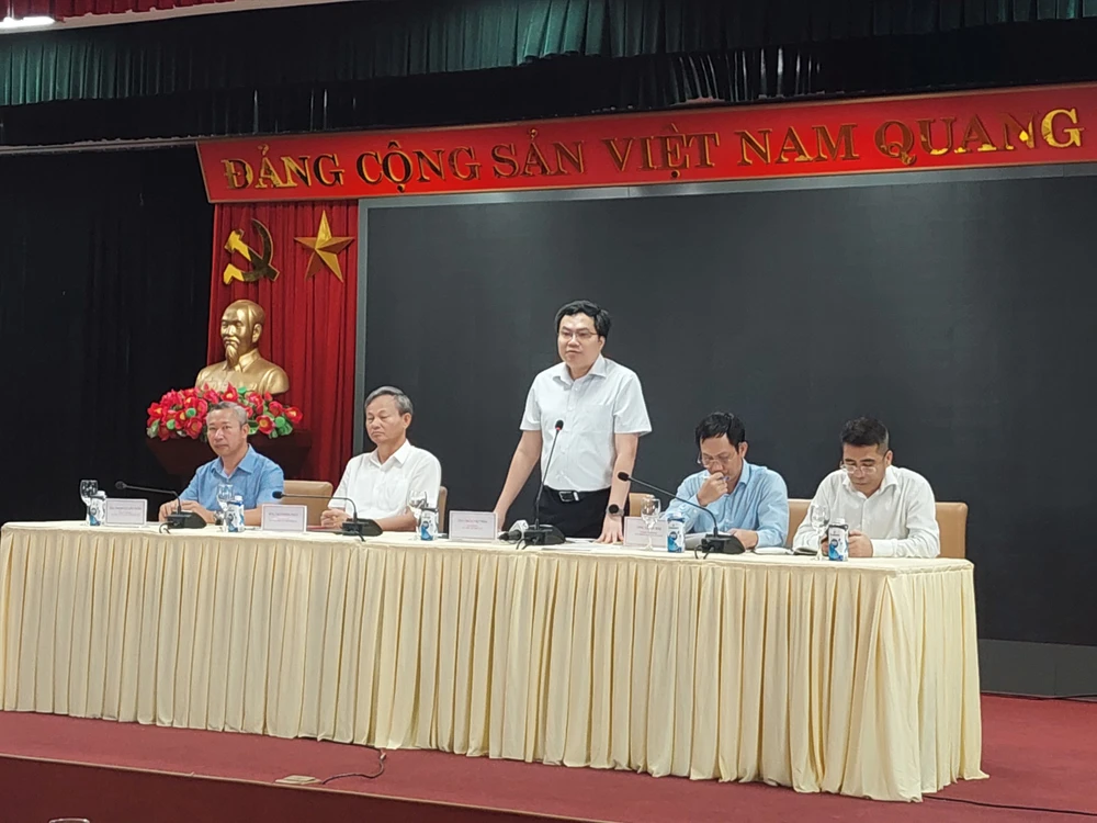 Ông Trần Việt Hoà, Cục trưởng Cục Điều tiết điện lực thông tin về tình hình cung ứng điện. Ảnh: AH