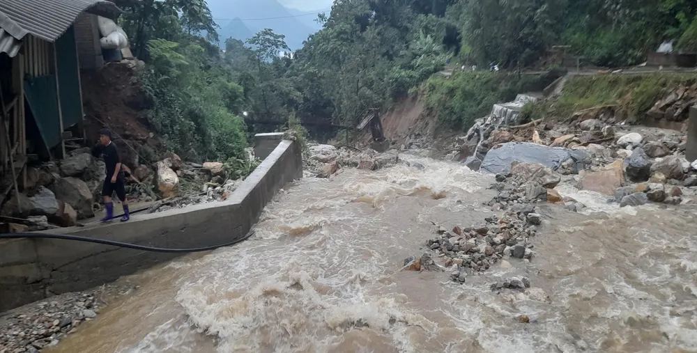 Mưa lũ ở Lào Cai khiến 7 người chết và mất tích. Ảnh: LAOCAITV.VN
