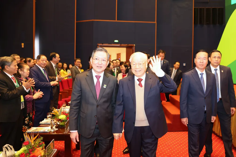 Tổng Bí thư Nguyễn Phú Trọng dự Đại hội đại biểu toàn quốc Hội Nông dân Việt Nam lần thứ VIII