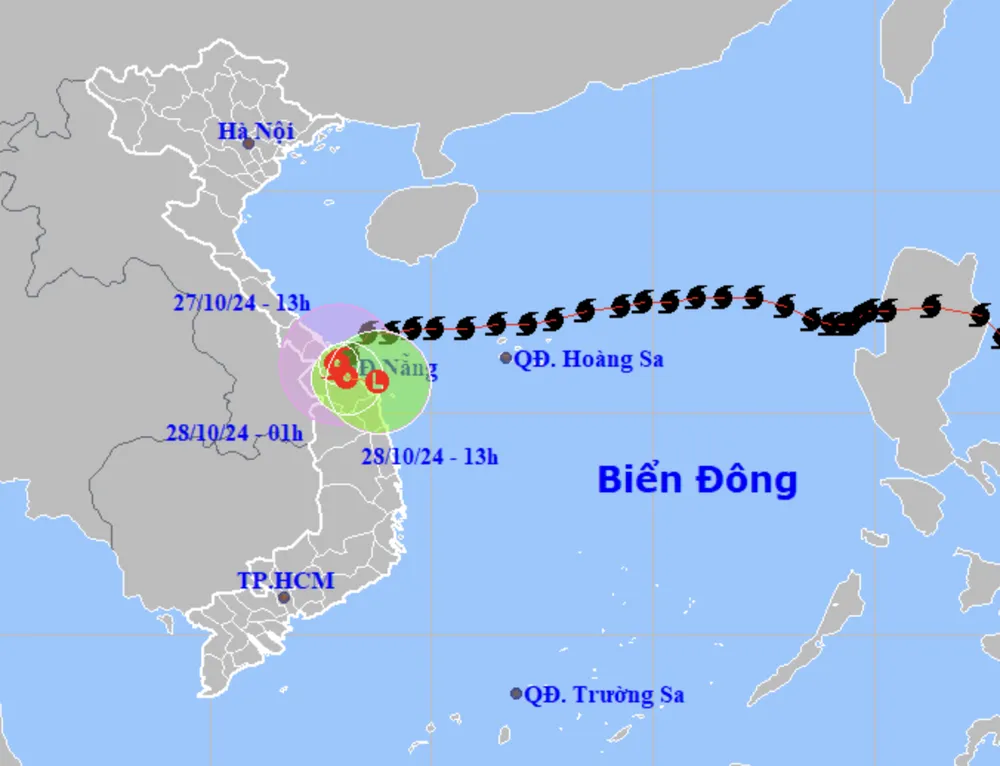 Chiều nay (27-10), bão Trà Mi (bão số 6) đã đi vào đất liền các tỉnh Thừa Thiên Huế, Quảng Nam - Đà Nẵng. bão Trà Mi...png