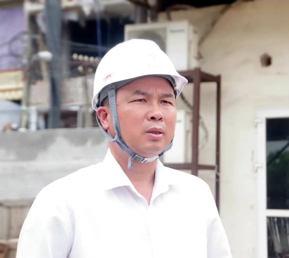 Ông Đỗ Quang Khải, Phó Giám đốc Ban Quản lý dự án Điện 1 kiêm Giám đốc Ban điều hành Dự án đường dây 500kV Lào Cai - Vĩnh Yên. Ảnh: AH z6642333898105_c67c26e0ad7c51669a5ab88287be5a89.jpg