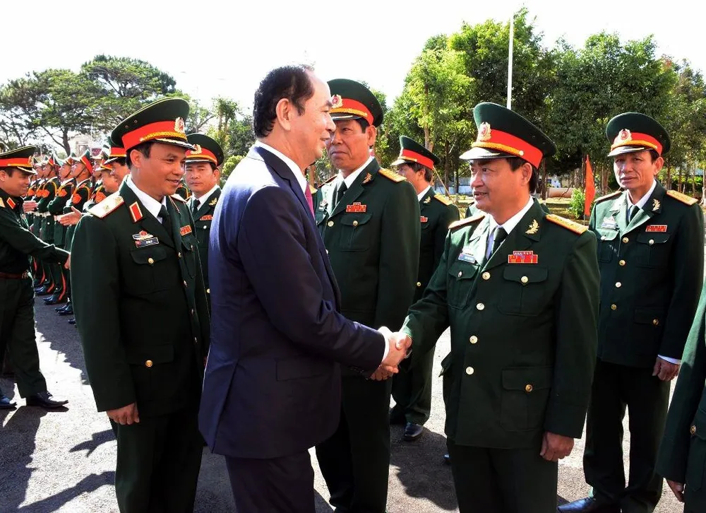 Chủ tịch nước thăm, chúc Tết Quân đoàn 3