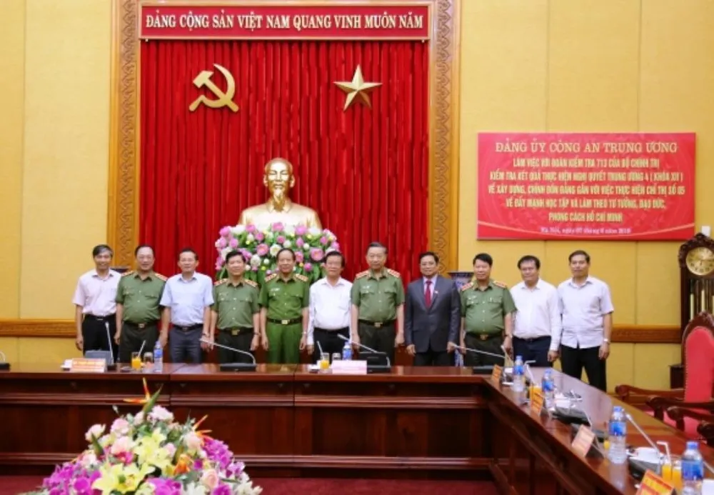 Bộ Chính trị kiểm tra Đảng ủy Công an Trung ương ảnh 2