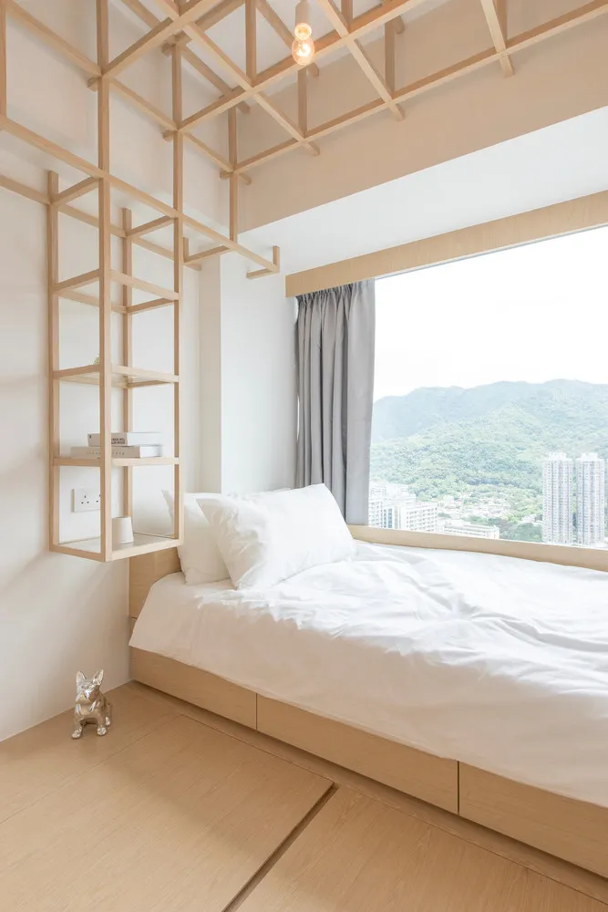 Can ho toi gian am ap voi nhieu lop noi that go hinh anh 12