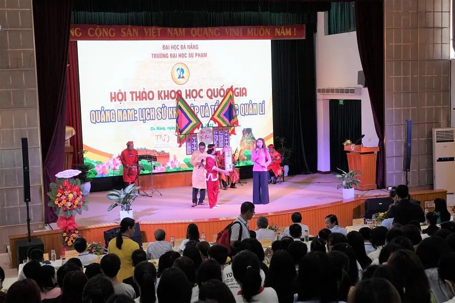 Hội thảo kỷ niệm 550 danh xưng Quảng Nam và 25 năm ngày tách tỉnh Quảng Nam - Đà Nẵng. Ảnh: TA Hội thảo kỷ niệm 550 danh xưng Quảng Nam và 25 năm ngày tách tỉnh Quảng Nam - Đà Nẵng. Ảnh: TA